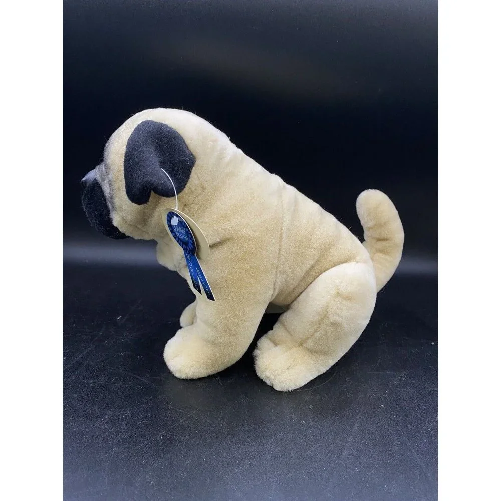 Jaag Pug Puppy Dog Plush Toy 2019 Doggie Tan & Black NWT - Picture 2 of 16